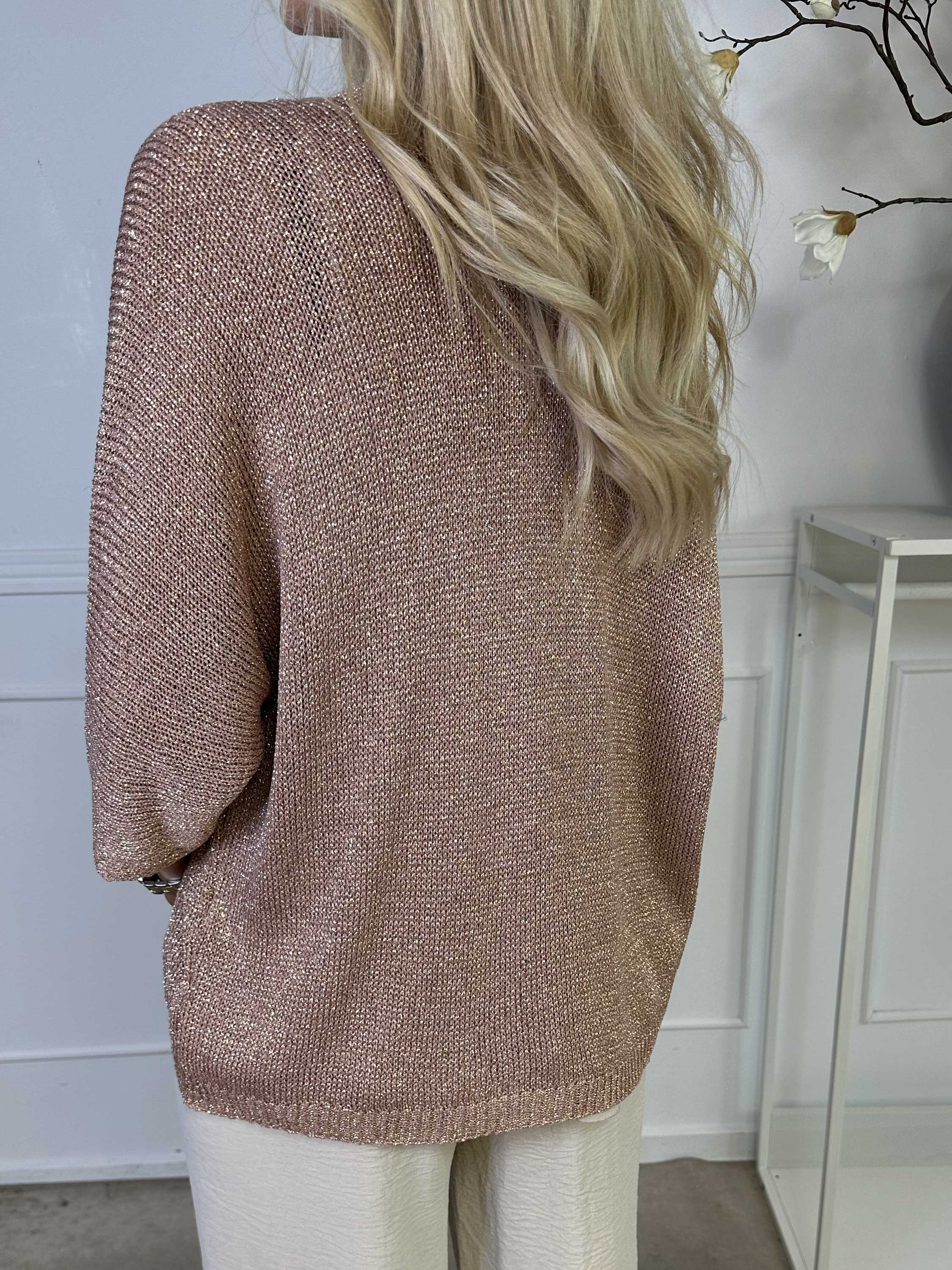 Mariela - Söt kofta i viskos med glittertrådar